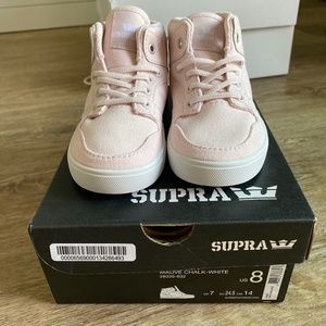 NEW Supra Vaider High-Top Sneakers Mauve Kids US 8